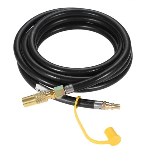 12FT Low Pressure 1/4" Quick Connect Disconnect Plug RV Trailer Propane Extension fit for Coleman Roaptrip LXE Portable Grill
