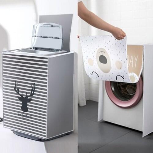 Household Drum Washing Machine Cover Waterproof Case Dust Cover for Automatic Washing Machine Protective Sunscreen Cover