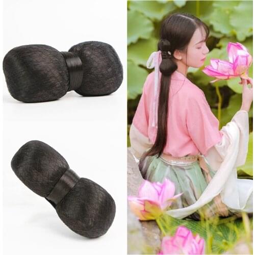Black Fairy Hair Accessories Hanfu Hair Bow Cute Headdress Ancient Chinese Hair Bun Studio Photography