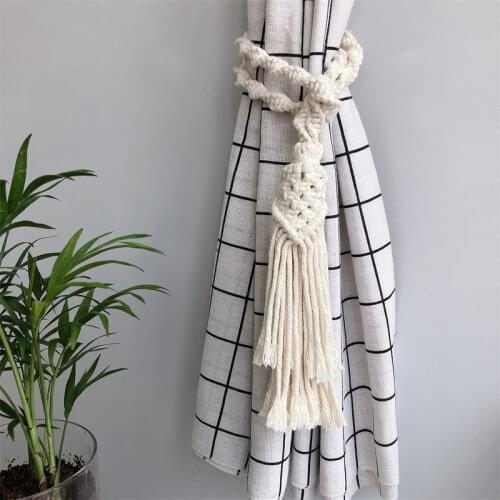 Bohemian Tassel Decorative Curtain Button Curtain Home Office Hotel Curtain Decorative Accessories Home Bedroom Decoration