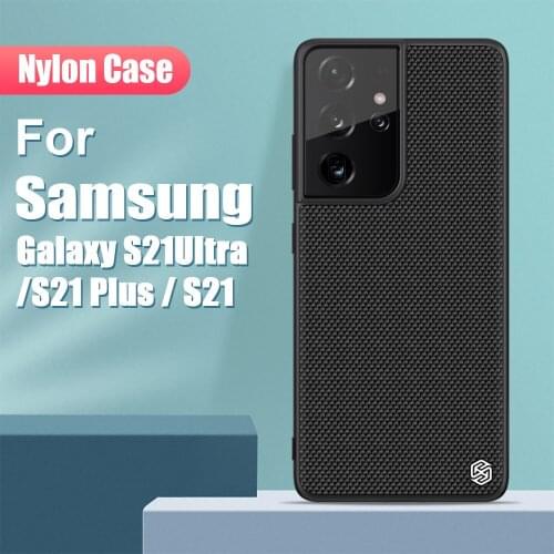 For Samsung Galaxy S21Ultra Cace 6.8''NILLKIN Textured Business Nylon Fiber Weaving Cover For Samsung Galaxy S21 Plus / S21Case