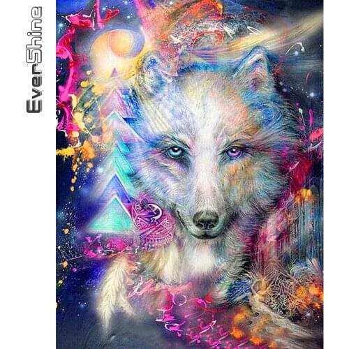Evershine Diamond Painting Fox Animal New Arrival Diamond Embroidery Colorful Cross Stitch Kits 5D DIY Mosaic Sale Wall Decor
