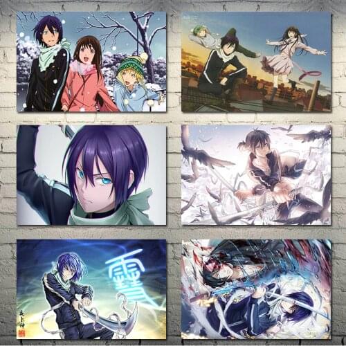 Noragami Yato Yukine Anime Wall Art Home Decor Canvas Print Painting Modern Poster Living Room Modular Pictures No Frame Artwork