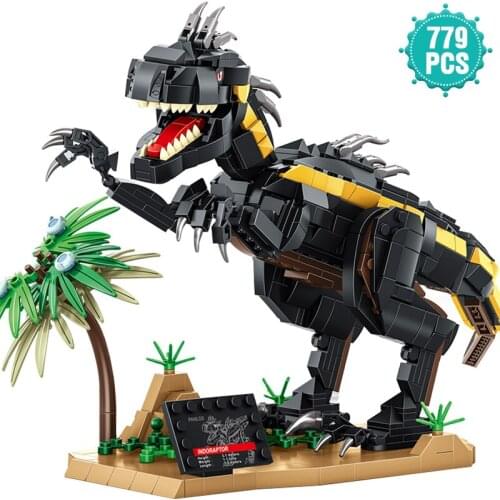 Creator Ideas Animal Building Blocks Jurassic Dinosaur Animal World Park Bricks Educational Toys Birthday Gift For Children