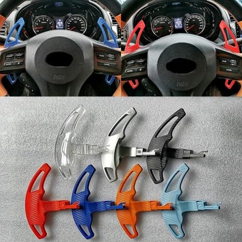 For Subaru Forester Outback XV BRZ GT86 Car Styling Carbon Fiber Steering Wheel Shift Paddles Accessories