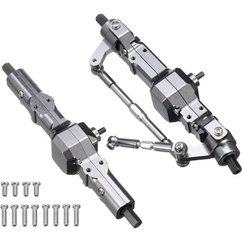 Metal Front & Rear Bridge Axle Gear Box for WPL C14 C24 C34 C44 B14 B24 1/16 RC Truck Car Upgrade Parts Accessories