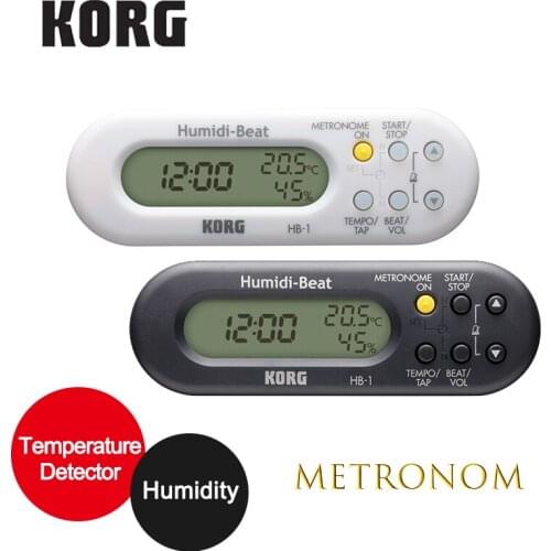 KORG Humidi Beat HB1WH Metronome with Humidity/Temperature Detector,Violin/Sax Metronome, brass band or orchestra Metronome