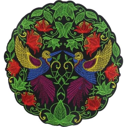 Cute Carp Butterfly Embroidered Patches Iron on Phoenix Chinese Style Appliques for Clothes Coat 3D Diy High Quality Stickers