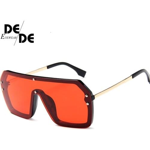 Fashion Women Oversized Sunglasses 2019 NEW Oval Vintage Acetate Frame Men Sun Glasses Goggles UV400