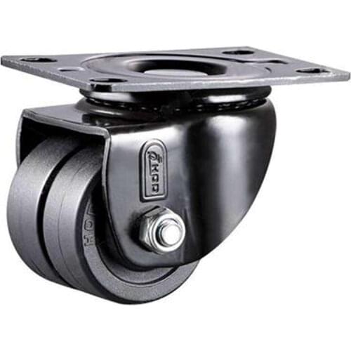Low Center Of Gravity Casters With Double Row Wheels,1.6inch,FOR Heavy Maching,High Load Bearing ,Wear-Resistant Mute