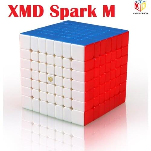 [Picube]XMD Qiyi X-Man Design Spark and Spark M 7x7x7 Magnetic Cube Professional Mofangge 7*7 Magic Speed Cube Twist Educational