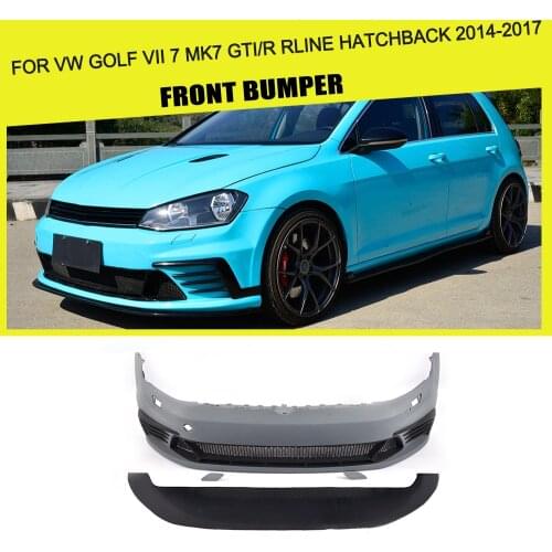 PU Unpainted Auto Car Front Bumper Body kit for VW Golf MK7 Standard / GTI / R 2014 - 2017 Car Styling