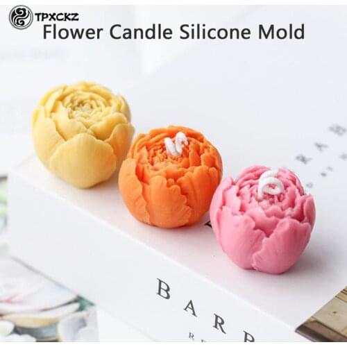 Rose Candle Wax Silicon 3D Soap Cake Decor Handmade Resin Clay Gumpaste Mold