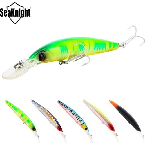 SeaKnight Minnow SK045 Fishing Lure 5Pcs 16.3G 110mm 0-2.5M Floating Lure Bait Anti-corrosion Hook Wobblers Minnow Long Casting