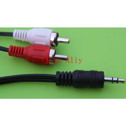 Brand new 3.5mm Stereo Jack Male to 2 RCA Male Audio Cable For Speakers Amplifier