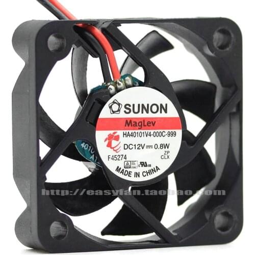 Brand new SUNON 4CM 12V 0.8W HA40101V4-000C-999 Maglev silence cooling fan