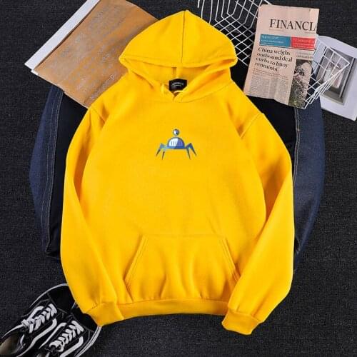 Autumn Winter Loose Thick Knit Harajuku Funny Printed Sweatshirt Female Hooded Pullover Tops Women Hoodies Casual Female Clothes