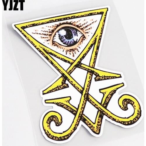 YJZT 8.5CM*12.3CM Personality Creative Eye Decal Decor Car Sticker PVC Accessories 13-0486