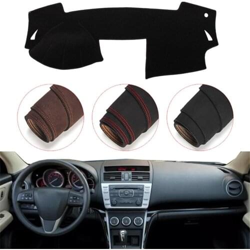 Console Dashboard Suede Mat Protector Sunshield Cover Fit For Mazda 6 2009-2012