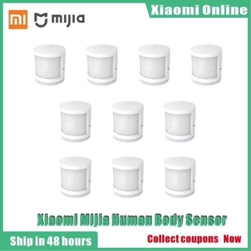 1-10pcs Original Xiaomi Human Body Sensor Magnetic Smart Home Super Practical Device Smart Intelligent Device with Rotate Holder