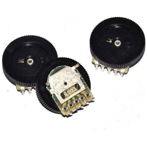 10pcs/lot 16*2mm Double Gear tuning B103 10K 5Pin new original