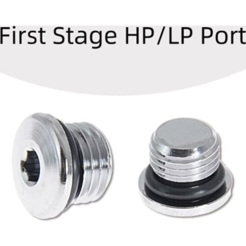 2pcs Scuba Diving Regulator 1st stage High/ Low Pressure Port Plug Plug Screws