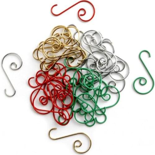 20 Pieces Elegant Metal Paper Clips Plastic Christmas Memo Clip Holder Standard Menu Clips For Office School Personal Suppliers