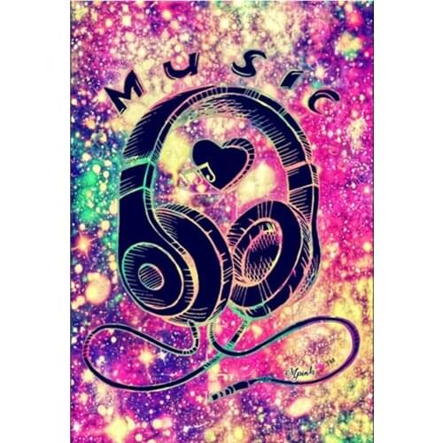 ARMYQZ DIY 5D round diamond painting rhinestone diamond embroidery earphone cross stitch mosaic for sale