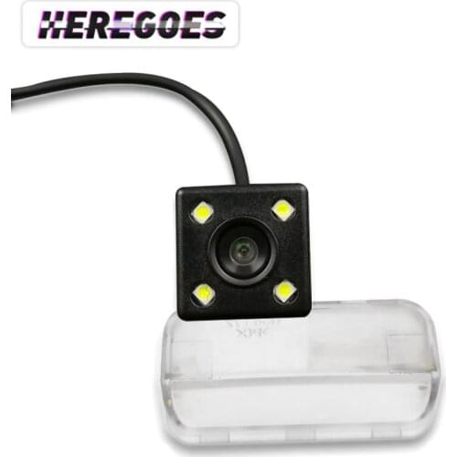 Car CCD Night Vision 4LED Backup Rear View Camera Waterproof For Peugeot 206 207 307 407 Sedan Toyota Camry Verso 2012 Vios 2014