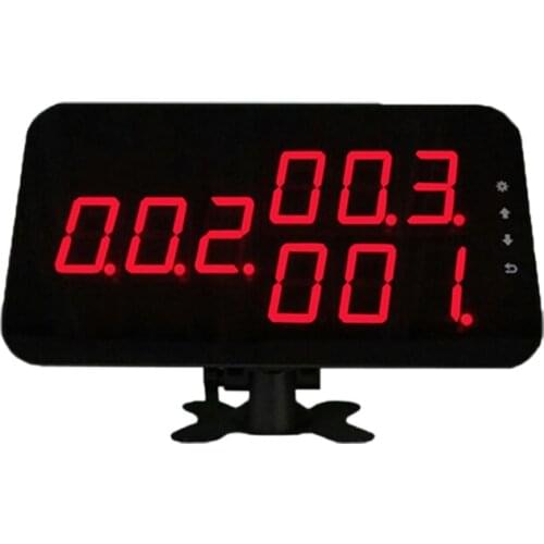 Wireless table buzzer hotel paging receiver waiter call system for restaurant service 3-digit Led monitor K-4-C