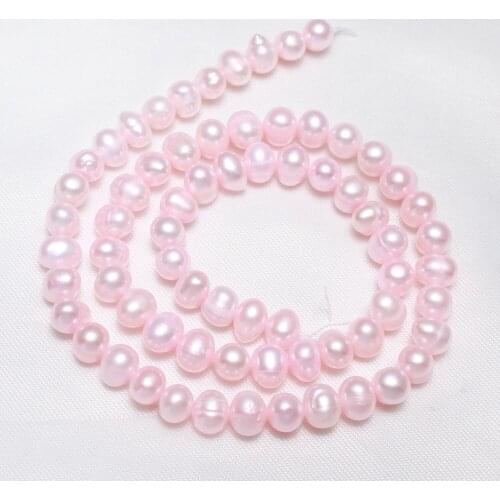 Cultured Potato Freshwater Pearl Beads 5-6mm Approx 0.8mm Sold Per 15.4 Inch Strand
