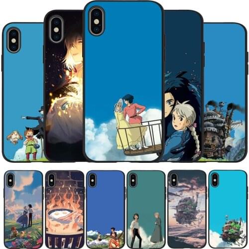 Howls Howls Moving black Phone Case For iPhone 11 XR XS Max 7 8 6 6S Plus 5 5S SE 2020 Back Cover For iPhone 11 Pro Shell