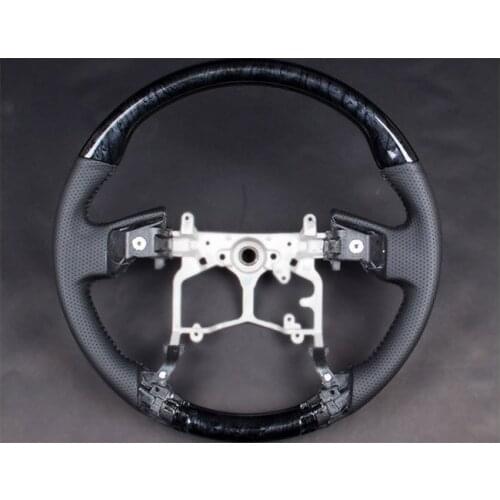 For Toyota Tundra 2014-18 Year Steering Wheel Sports Leather Mahogany