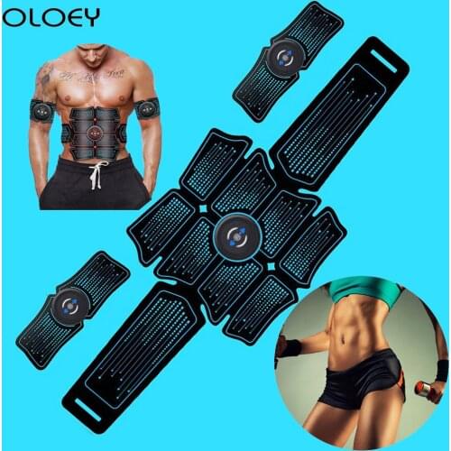EMS Fitness Equipment Electric Simulator Massager Abdominal Muscle Trainer Sports Exercise Training Apparatus Workout Gym Home
