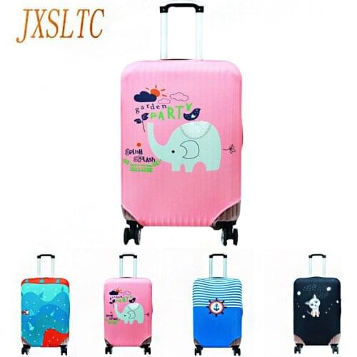 JXSLTC Cartoon Printing Luggage Cover Cases For Suitcase Luggage Protective Cover Travel Trolley Luggage Protective Dust Cover