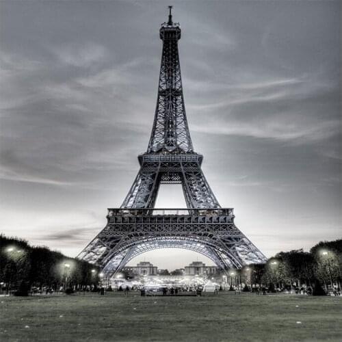 30/40/50/60cm Frameless Eiffel Tower Painting Landscape Modern Wall Art Picture Gift Home Decor Painting Calligraphy