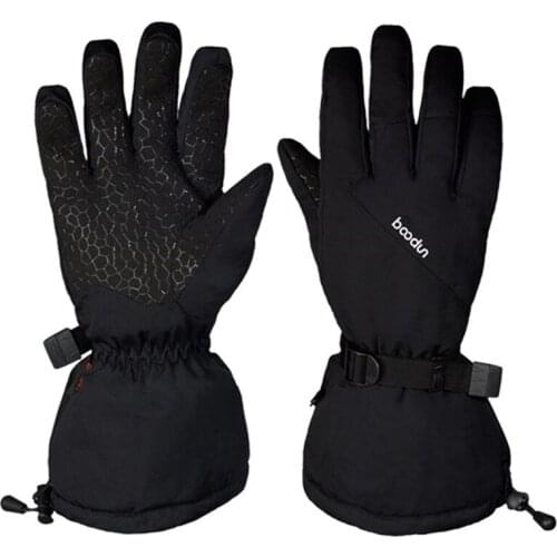 Ski Gloves Mens And Womens Winter Warm Cold Wind-Resistant Waterproof Winter Plus Velvet Thickening Outdoor Sports Riding Glov