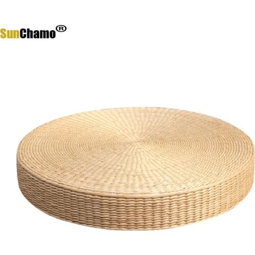 Fashion Ceremony Straw Woven Tatami Matting Buddhist Mating Thickening Meditation Mat Sitting Cushion Furnishing Home Decoration