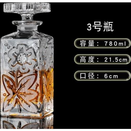 Classic Glass Hip Flask Set Ceramics European Style Sealed Whisky Flask Light Luxury Jar Flasque Alcool Table Supplies EJ50HF