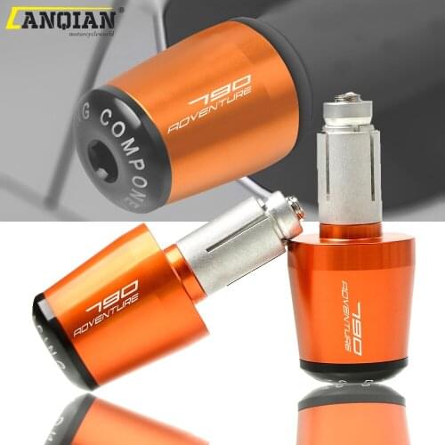 7/8" 22MM Handle Bar End Grips Cap For 790 ADVENTURE ADV. 790ADVENTURE R S 2019 2020 Handlebar Gear Balanced Plug Slider