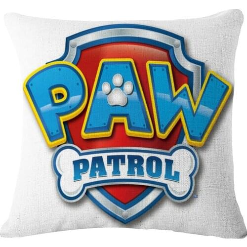 45*45cm Paw Patrol Pillowcase Cushion Cover Office Home Sofa Car Decorative Cushion Pillowcase Throw Pillow Room Christmas Gift