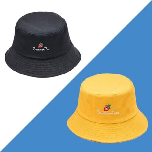 Bucket Hat Double Sided Bucket Hat Unisex Fashion Bob Cap Hip Hop Gorro Men Summer Cap