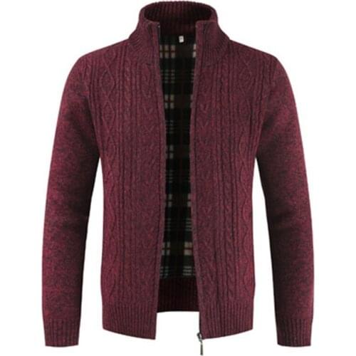 Thick Warm Knitted Sweater Mens Jackets Coats Male Clothing Casual Knitwear 2021 Autumn Winter Cardigan Men Sweaters Sweatercoat