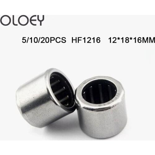 HF1216 Bearing 12*18*16 mm 5/10/20Pcs Single Way Needle Bearing One Way Roller Bearing Corrosion Resistance And High Precision
