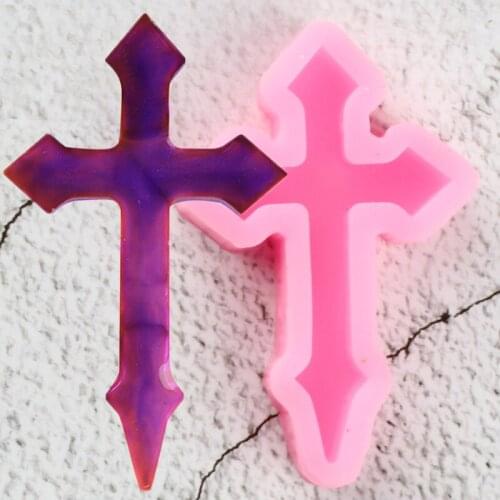 Cross Charms Pendant Silicone Keychains Mold Resin Silicone Cake Mould Craft Tool DIY Jewelry Epoxy Resin Molds