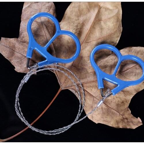 Useful Outdoor Plastic Steel Wire Saw Ring Scroll Travel Camping Emergency Survival Gear Climbing Survival Hand Tool Mini Saw
