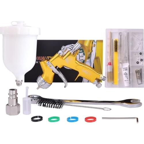 Professional GTI Pro Painting Gun TE20/T110 1.3/1.8mm Nozzle Water Based Airbrush With 24Pcs Cleaning Repair Tools Kit