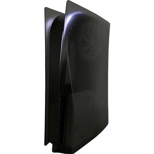 28EA PS5 Optical Drive Version Translucent Black Shell Protective Hard Shell Cover PS5 Host Shell Game Console Panel Shell