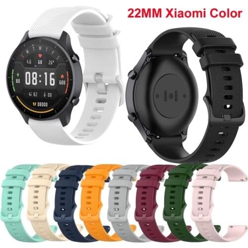 22mm Sport Silicone strap for Xiaomi Mi Watch Color Sports Edition Bracelet band for Mi Watch Color Replacement Watchbands