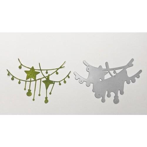 Christmas Star Lantern Strip Metal Cutting Dies Silver Stencil For Scrapbooking Paper Cards Crafts New 2019 Decorative Embossing